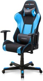 img 4 attached to 💺 Black & Blue Formula Series DXRacer PC Gaming Chair: Height Adjustable Recliner with Ergonomic Head Pillow and Lumbar Support, Racing Style Office Computer Seat