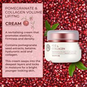 img 3 attached to 🍎 The Face Shop Pomegranate & Collagen Volume Lifting Cream - 3.38 Fl Oz (1 Pack)