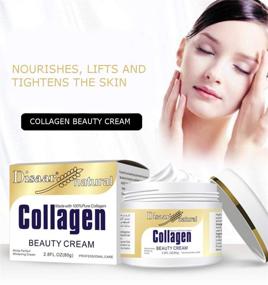 img 2 attached to 💆 DISAAR Collagen Beauty Cream for Forehead, Neck Lines, Smile Wrinkles, Facial Spots, Dry Skin, Weak Muscles - Improve Your Face - 80g