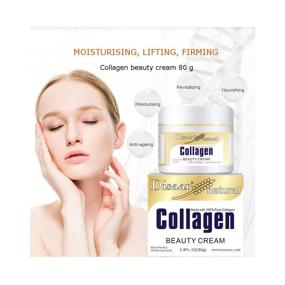 img 3 attached to 💆 DISAAR Collagen Beauty Cream for Forehead, Neck Lines, Smile Wrinkles, Facial Spots, Dry Skin, Weak Muscles - Improve Your Face - 80g