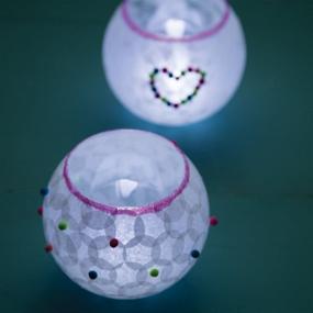 img 3 attached to 🏮 Magical Tea Light Lanterns: CRAFTIVITY Lovely Lights Craft Kit - 2 Decoupage Lanterns