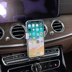 img 3 attached to 📱 Premium Air Vent Phone Holder for Mercedes-Benz E-Class 2018-2019 | Secure Mount for iPhone, Samsung, and Other 4.7/5-Inch Smartphones