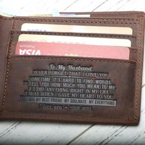 img 2 attached to Leather Minimalist Wallet: Perfect for Anniversaries and Birthdays