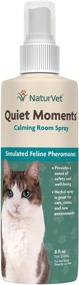 img 1 attached to NaturVet Quiet Moments Calming Aid Cat Supplement Plus Melatonin: Reduce Cat Stress & Enhance Well-being for Storm Anxiety, Motion Sickness, Grooming, Separation & Travel