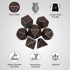 img 3 attached to 🔥 Forged in Fire: Blacksmith Craft Dice Set for Dungeons & Dragons (DND)