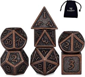 img 4 attached to 🔥 Forged in Fire: Blacksmith Craft Dice Set for Dungeons & Dragons (DND)
