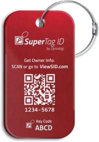 img 3 attached to Dynotag anodized aluminum travel accessories for secure luggage tags & handle wraps - lifetime recovery in style!