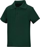 👕 classroom little boys' preschool unisex short sleeve pique polo: quality and versatility for everyday style logo