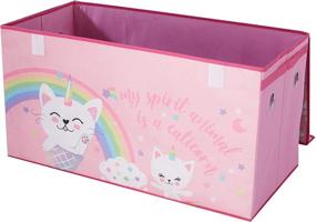 img 3 attached to 28-inch W Caticorn Poly Canvas Collapsible Toy Storage Trunk by Heritage Kids