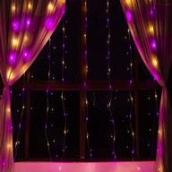 colorful christmas fairy lights, rope curtain lights - multicolor rope waterfall lights, 300 led 🎄 plug-in with 8 modes, 9.84×9.84 ft - ideal for decorating windows, balconies, walls, courtyards, and more logo