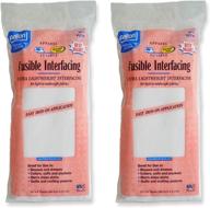 🧵 pellon 15 inches x 3 yards white fusible interfacing, 2 pack - quality fusible interfacing for sewing projects logo