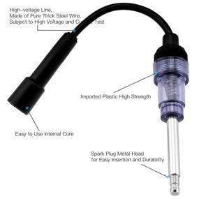 img 1 attached to 🔌 Efficient Engine Tester: OBDResource Spark Plug Ignition Test Light for Automotive, Car, Lawnmower, Chainsaw, Motorcycle, Internal/External Engines - 12V in-Line Straight Boot