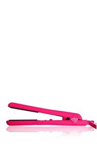 img 1 attached to 🔥 2-in-1 Curling Wand and Flat Iron Hair Straightener - 1 Inch Barrel for Perfect Curls and 1.25 Inch Flat Iron for Sleek Straight Hair - Travel-friendly Small Size Flat Iron with Tourmaline Ceramic Coating in Vibrant Purple