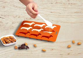 img 1 attached to 🐶 Dachshund Dog Silicone Ice Cube Molds and Tray by LYWUU