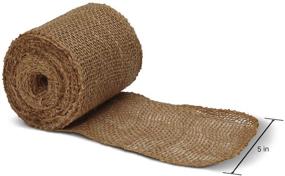 img 3 attached to 🌿 Enhance Your Décor with FloraCraft Burlap Garland - 5 Inch x 10 Yard Natural