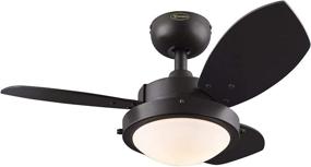 img 4 attached to 💡 Westinghouse Lighting 7233000 Wengue Indoor Ceiling Fan, 30 Inch, Espresso - With Light