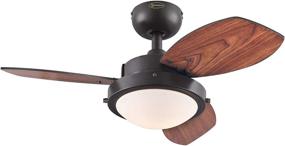 img 3 attached to 💡 Westinghouse Lighting 7233000 Wengue Indoor Ceiling Fan, 30 Inch, Espresso - With Light