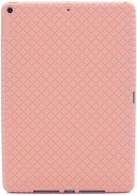 img 2 attached to 📱 Veamor iPad 10.2 Inch 2021/2020/2019 Silicone Back Case Cover, Anti-Slip Protective Skin Bumper for Apple iPad 9th/8th/7th Generation, Kids-Friendly/Shockproof (Pink)