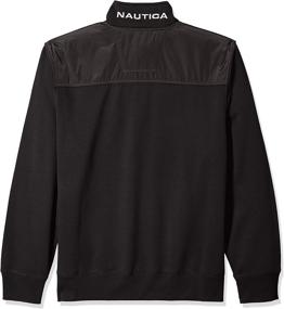 img 1 attached to Nautica Pieced Fleece Sweatshirt X Large Outdoor Recreation in Climbing