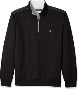 img 2 attached to Nautica Pieced Fleece Sweatshirt X Large Outdoor Recreation in Climbing