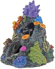 img 1 attached to 🏞️ Aqua Landscape Artificial Colorful Mountain Cave Ornament for Uotyle Aquarium Decoration