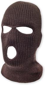 img 4 attached to 🧤 Outdoor Sports Winter Balaclava Face Cover: 3-Hole Knitted Full Face Ski Mask