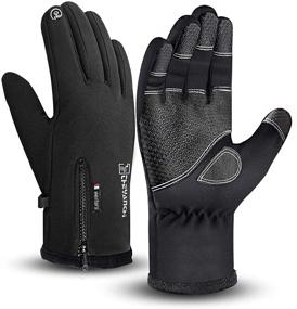 img 4 attached to 🧤 Водонепроницаемые перчатки Weitar с сенсорным экраном, защитой от ветра и противоскользящим покрытием