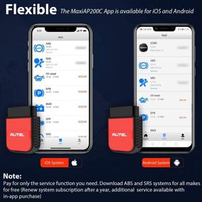 img 1 attached to Автел АР200С МаксиАП: Продвинутый сканер OBD2 с ABS автоматическая прокачка, сброс подушек безопасности, сброс масла, дросселя, DPF, EPB, SAS, BMS услуги | Покупка в приложении | Совместим с iOS и Android | Специфические автомобили