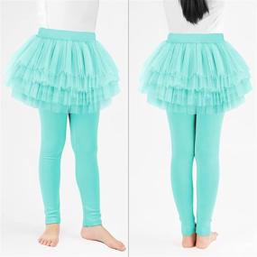 img 1 attached to 👧 BOOPH Footless Leggings Skirts for Girls: Clothing and Leggings