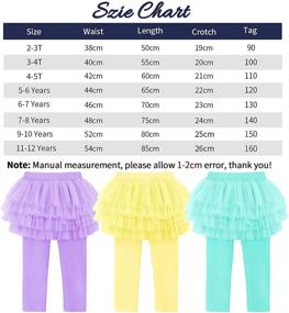 img 2 attached to 👧 BOOPH Footless Leggings Skirts for Girls: Clothing and Leggings