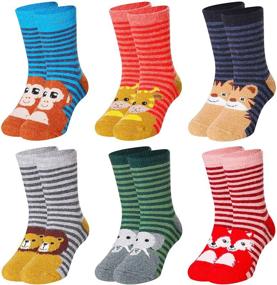 img 4 attached to Socks Winter Thick Children Animal