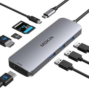 img 4 attached to USB C Dual HDMI Adapter & Docking Station for Windows - USB C Adapter with Dual HDMI, 3 USB Ports, SD/TF, PD Port - Compatible with Dell XPS 13/15, Lenovo Yoga, and More