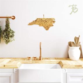 img 1 attached to North Carolina State Shaped Serving and Cutting Board by Totally Bamboo - Wall Display and Hang Tie Included