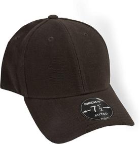 img 1 attached to 🧢 Decky Fitted Cap: Stylish Headwear for Ultimate Comfort