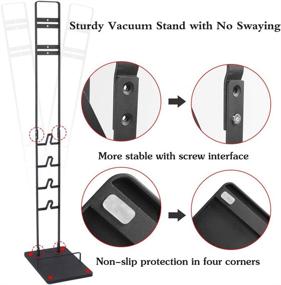 img 3 attached to 🧹 Black Metal Storage Bracket Holder for Dyson Handheld V10 V8 V7 V6 Cordless Vacuum Cleaners - Vacuum Stand with Accessories for DC30 DC31 DC34 DC35 DC58 DC59 DC62 DC74