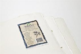 img 1 attached to 🎨 Premium Indigo Artpapers 100% Cotton Cold-Pressed Handmade Paper - Ideal for Watercolors, 22x30", 640 GSM, Pack of 3 Sheets