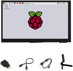 img 4 attached to 🖥️ Ingcool 7-дюймовый HDMI LCD: Высоко-разрешающий емкостный сенсорный экран для Raspberry Pi 4, 3, 2, 1 B B+ A+ и ПК – Совместим с Windows 10/8.1/8/7.