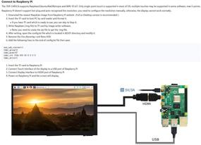 img 2 attached to 🖥️ Ingcool 7-дюймовый HDMI LCD: Высоко-разрешающий емкостный сенсорный экран для Raspberry Pi 4, 3, 2, 1 B B+ A+ и ПК – Совместим с Windows 10/8.1/8/7.