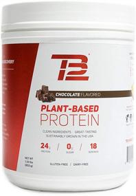 img 4 attached to 🌱 TB12 Plant Based Protein Powder: Sustainably Sourced & Delicious Chocolate Flavour, Vegan & Low Carb - Non-GMO, Dairy-Free, Sugar-Free, 18 Servings / 1.33lbs