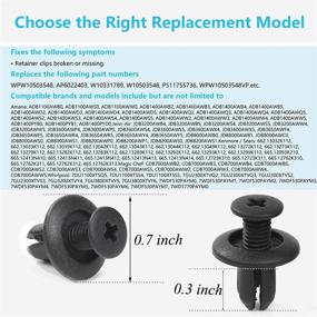 img 2 attached to 🔧 20-Piece Reyhoar Dishwasher Access Panel Retainer Clip, Kick Plate Trim Retainer for Whirlpool & Kitchenaid - Replaces WPW10503548, W10331789, W10503548, PS11755736, WPW10503548VP