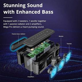 img 2 attached to Tronsmart Mega Pro: Powerful 60W Waterproof Bluetooth Speaker with Punchy Bass, EQ Modes, and 10400mAh Power Bank – Ideal for Indoor and Outdoor Use