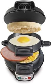 img 4 attached to 🥪 Hamilton Beach Breakfast Sandwich Maker, Black (25477) - Boost Your Morning Routine!