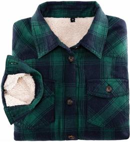 img 2 attached to Flannel Pocket Jackets for Women - Trendy Coats, Jackets & Vests in ThCreasa Women's Clothing