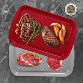 img 3 attached to Durable Outdoor Melamine Platters for Easy Grilling and Dishwasher Cleaning