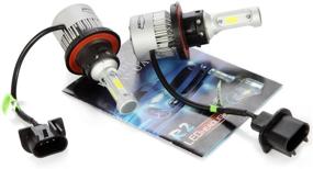 img 3 attached to 🔦 VoRock8 R2 COB H13 9008 8000 Lumens LED Headlight Conversion Kit | High Low Beam Bulbs | Dual Beam 2 in 1 | Halogen Replacement Bulbs | 6500K Xenon White | 1 Pair