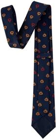 img 1 attached to 🎃 Halloween-Themed Kebocis Pumpkin Ties for Ultimate Style and Fun