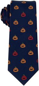 img 2 attached to 🎃 Halloween-Themed Kebocis Pumpkin Ties for Ultimate Style and Fun