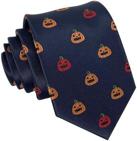 img 3 attached to 🎃 Halloween-Themed Kebocis Pumpkin Ties for Ultimate Style and Fun