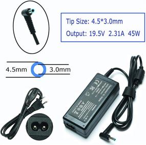 img 3 attached to 🔌 HP Pavilion x360 15-f272wm 45W AC Laptop Charger: Genuine HSTNN-DA40 Power Supply Cord - 19.5V 2.31A, Compatible with 15-f305dx 15-f387wm