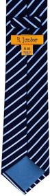 img 1 attached to Retreez Thin Regimental Striped Woven Boy's Tie - Ages 8-10